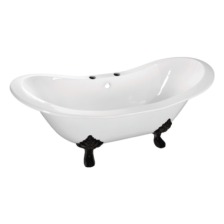 Aqua Eden 61 L, 30.13 W, White/Matte Black, Cast Iron VCT7DS6130NC0